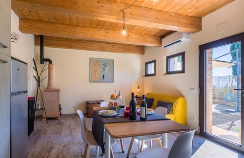 Castel San Gimignano Casa | Estupenda casa de vacaciones privada para 4 personas con WIFI, A/C, TV, patio y vista panorámica