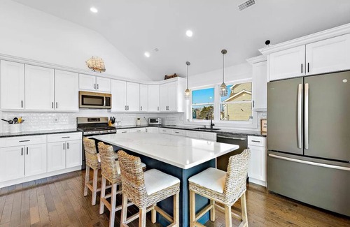 Beach Haven West Casa | Beautiful lagoon front home! Heated inground pool. Only minutes to LBI beaches.