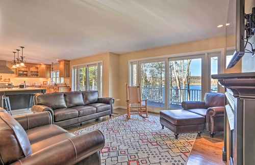 Swartswood Casa | Beautiful Lakefront Retreat w/ Deck & Views!