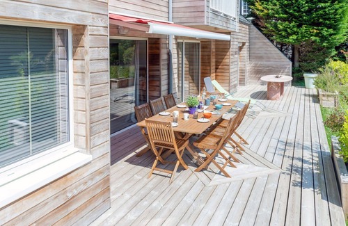 Agon-Coutainville Casa | Maravillosa casa de vacaciones privada para 12 personas con TV, terraza y mascotas permitida