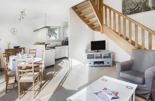 Morbihan Casa | Preciosa casa de vacaciones privada para 6 personas con TV y terraza