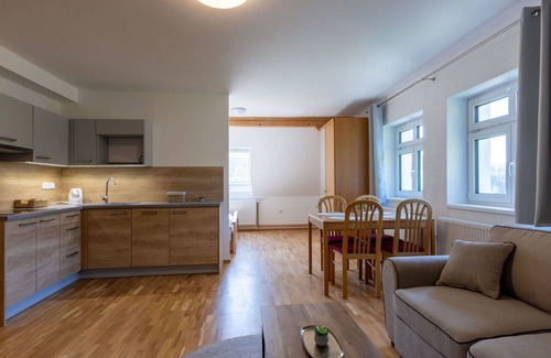 Albrechtice v Jizerskych horach Villa | Estupenda casa de vacaciones privada para 24 personas con piscina privada, WIFI, TV y terraza