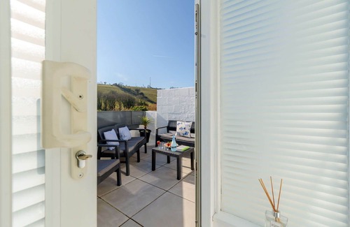 Portmellon Casa | Maravillosa casa de vacaciones privada para 6 personas con WIFI, TV, terraza y mascotas permitida