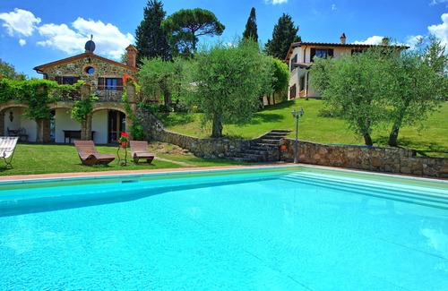 Lucignano Villa | Maravillosa casa de vacaciones privada con WIFI, A/C, piscina privada, TV, patio y vista panorámica