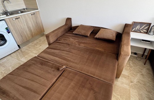 Trikomo Apartamento | Beautiful Sea View Studio with Pool. 5-Min Walk to the Beach