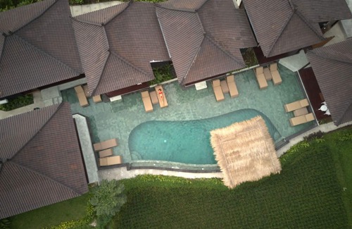 Kenderan Villa | Hermosa villa con vista al campo de arroz