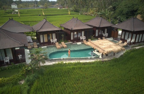 Kenderan Villa | Hermosa villa con piscina privada con vistas al campo de arroz