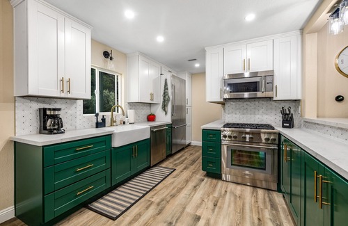 Pine Valley Casa | Beautifully updated home with private hot tub near trails & State Park