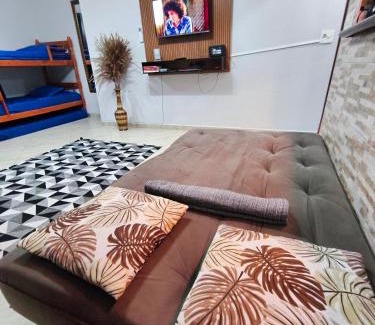 Centro Apartamento | Bertioga Centro Apto 8 Pessoas, Frente Marina, Rio e Praia a 4 Min