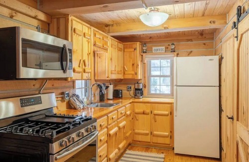 Thompsonville Cabina | Betsie River Log Cabin near Crystal Mountain!
