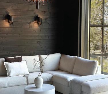 Akaslompolo Villa | Black Villa, Aurora View Bath & Sauna, Private Design Villa in Lapland