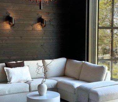 Akaslompolo Villa | Black Villa, Aurora View Bath & Sauna, Private Design Villa in Lapland