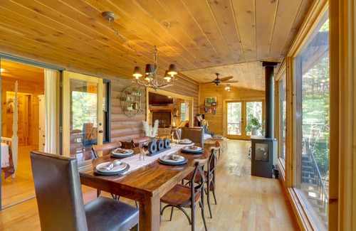 My Mountain Cabina | Blue Ridge Cabin w/ Hot Tub & Private Lake!