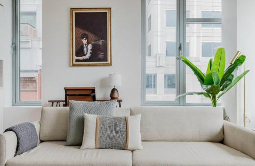 Chinatown Apartamento | Blueground FiDi gym coffee bar security wd BOS-1085