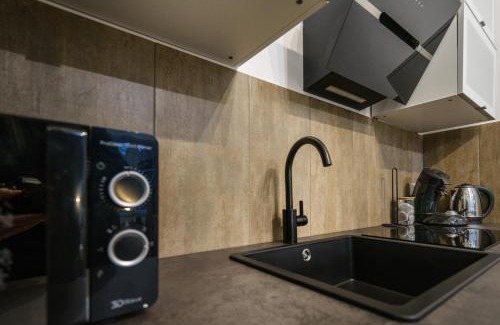 Mettingen Apartamento | Boardinghaus Grünefeld W5 I by Wooon I P I Küche I Smart TV