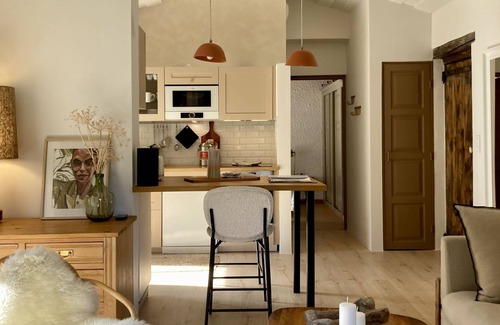 Molines-en-Queyras Cabaña | Bon-Henri-4*-Gîte-Exclusivo-Baño privado con bañera-Vista al Jardín