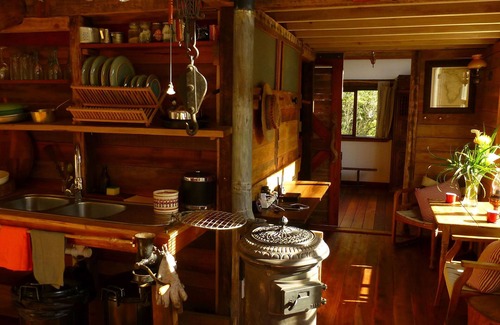 Storms River Cabina | Boutique Cabina del bosque de la vendimia, panorámicas Vistas Loft