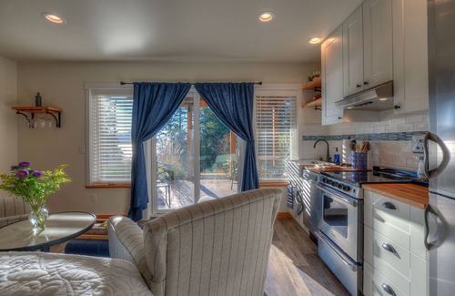 Eastsound Cabaña | Bramble Seaview Cottage - Lower Studio Suite With Sparkly Water View