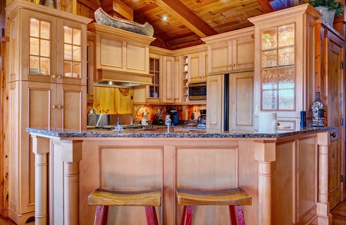 Mirror Lake Casa | Breathtaking views,private property,glass porch w/wood-burning fireplace