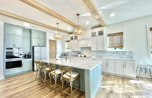 Gulf Breeze Casa | BREATHTAKING Waterfront Home with private dock and sunset vistas sleeps up to 24