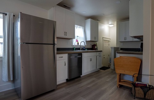 Casper Casa | Bright and stylish 2-bed bungalow in Casper with modern kitchen, updated bath, fenced yard. Minutes from downtown, Platte River, and outdoor adventures.