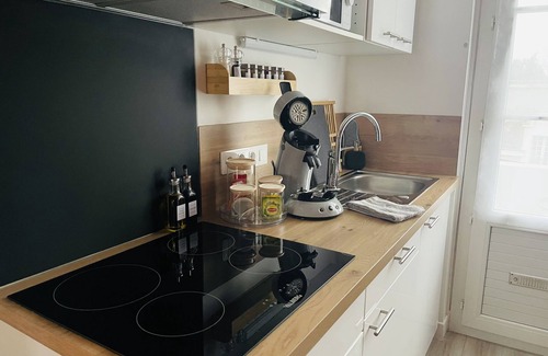 Chatellerault Apartamento | Apartamento-Baño privado con bañera-Balcón
