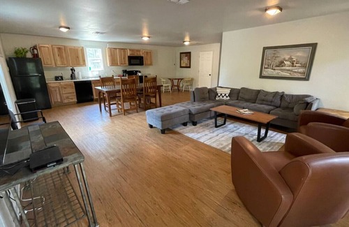 Woden Cabina | Bunk Hall at Tall Timbers Retreat. Sleeps 11.