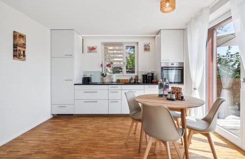 Brugg Apartamento | Business I Family Apartment I 1-4 Personen - Aare Blick, nahe Altstadt I Beamer - 99" Leinwand I Terrassen Lounge und Parkplatz