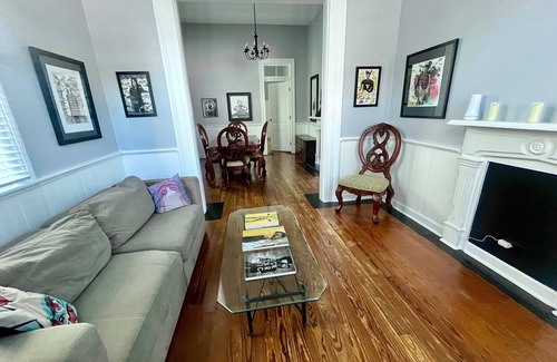 New Orleans Casa | Bywater Historic Shotgun Cottage, a block from the river and Crescent Park.