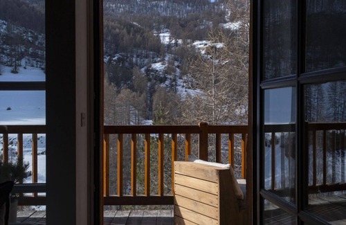 Molines-en-Queyras Cabaña | Céleste-4* -Gîte-Exclusivo-Baño privado con bañera-Vista a la Montana