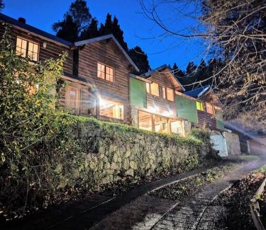 San Martín de los Andes Casa | Cabaña rodeada de bosque nativo para 12 c parrilla