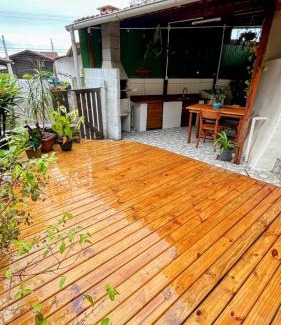 Santo Antonio de Lisboa Apartamento | Cabana com banheira de Hidro e vista para o mar, privativa e tranquila localização excelente