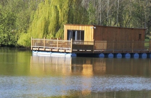 Colleville Cabina | Cabaña de madera-Les Songes de Steph-Baño Privado-Vista al Lago