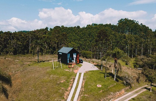 Ibirama Cabina | Cabin with hot tub and mountain views