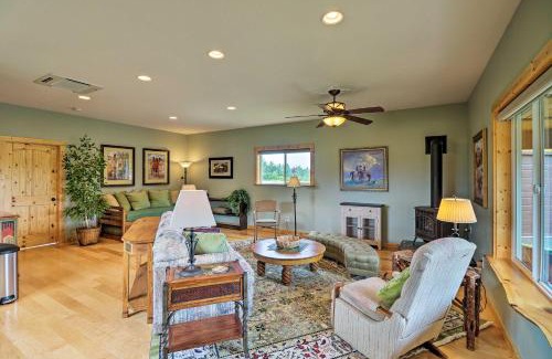 Columbia Falls Casa | Cabin with Porch and View about 19 Mi to West Glacier