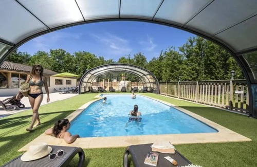 Cenac-et-Saint-Julien Casa | Camping Romanée Le Lou Castel**** - COMFORT Lodge - 2 bedrooms for 5 people