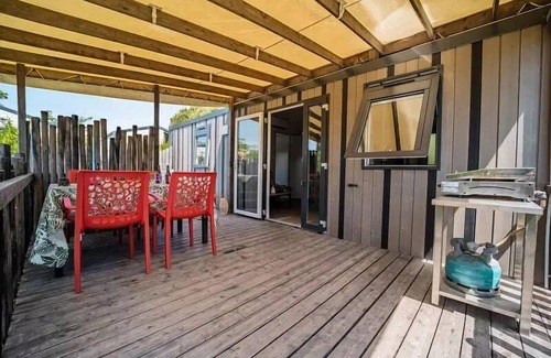 Brem Sur Mer Casa | Camping L'Océan ***** - Mobile Home Duo Premium 3 Rooms 4 People Jacuzzi + Air Conditioning + TV