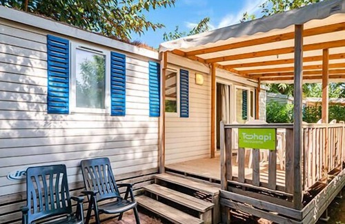 Saint-Yvi Casa | Acampar de madera Pleuven **** - Casa móvil Cozy 4 Habitaciones 6 Personas