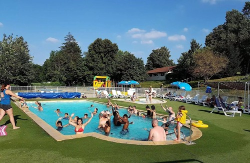 Le Grand Serre Casa | Camping le Grand Cerf **** - Mobile home Comfort 4p (27m2) with covered terrace, 2 bedrooms, air conditioning 4 people