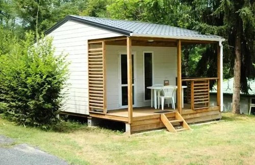 Nabirat Chalet De Esquí | Camping Ushuaïa Villages les Pialades *** - Chalet Cajou 24m² with covered terrace - 1 bedroom for 2 people