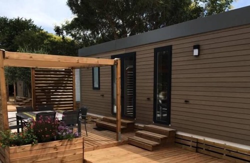 Vauvert Casa | Camping Le Mas de Mourgues *** - Mobil home Laurier Rose Premium 4 habitaciones 6 personas Aire acondicionado