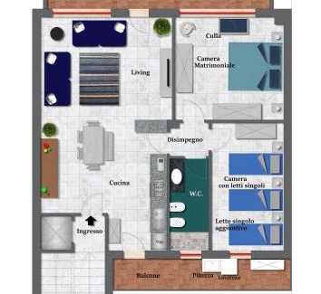 Capo d'Orlando Apartamento | Capo d'Orlando Apartments - Ottanio