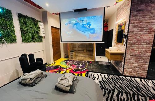 Douai Apartamento | Capsule Street Art - Sauna- Jacuzzi - Playstation 5 - Billard - Netflix - Home cinéma - Terrasse