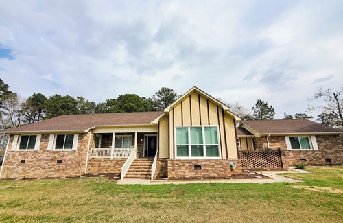 Santee Casa | Carolina Bea Hive: Lakeside Modern Home+Games+Dock