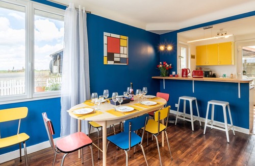 Samoussy Casa | Carré Vintage - maison avec jardin proche Laon