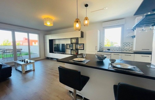 Les Hauts de Saint-Aubin Apartamento | Casa Bella: Standing - Terrace - Private car park