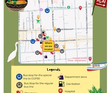 Cremacao Casa | Casa com suítes privativas COP30 - Localização no centro, perto de serviços e pontos turísticos