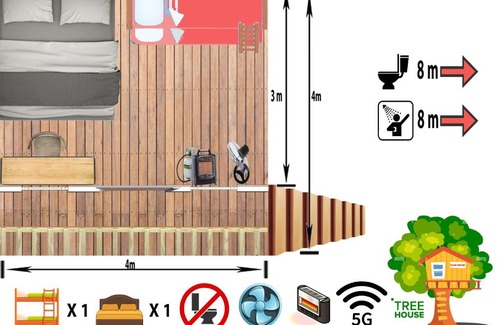 Cuyo Casa | Casa de Arbol estillo dormis