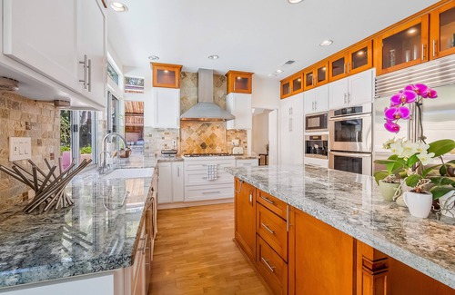 Carmel Valley Casa | Casa De Lujo Amazing house with pool, hot tub, landscaped patio, grill, AC, & kid's playhouse