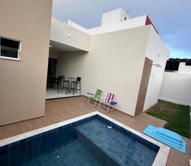 Paripueira Casa | Casa de Temporada com Piscina e Área Gourmet Toda montada